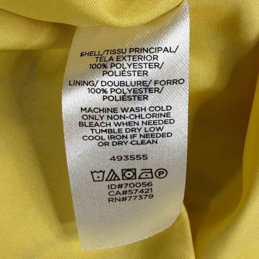 NWT Ann Taylor Factory Floral Midi Skirt 6P Yellow A-Line Flowy Summer Garden - Picture 9 of 10